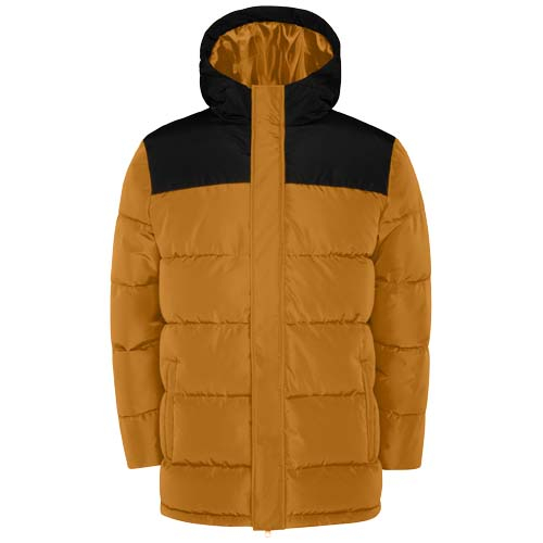 Veste isolante personnalisable unisexe Tallin ROLY Jaune curry et Noir
